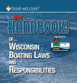 Boater steering motorboat safely