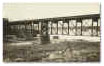 Historical postcard showing early 1900s train on Black River bridge in Hatfield
